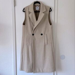 Zara Wool Trench Vest